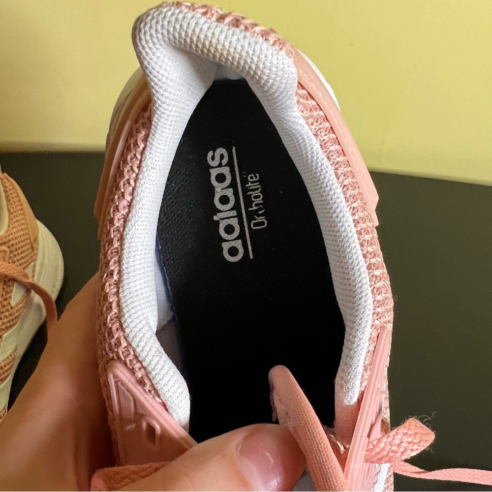 Women’s Adidas Adiwear Ortholite Cloudfoam Running Shoes Peach Pink - Picture 11 of 12